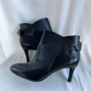 NEW Women's Alfani Fawn Black Heeled Booties-Sz 9.5